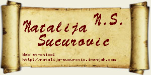 Natalija Šućurović vizit kartica